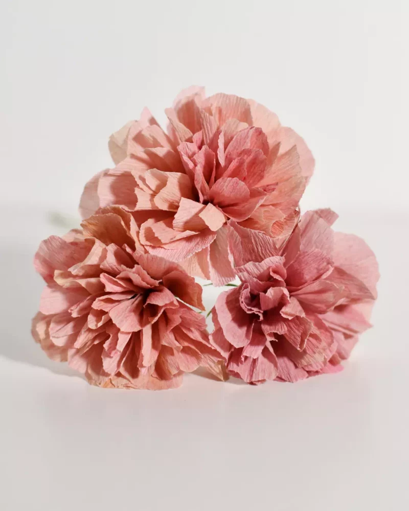 Trio Rosé – Œillets en papier – Image 4