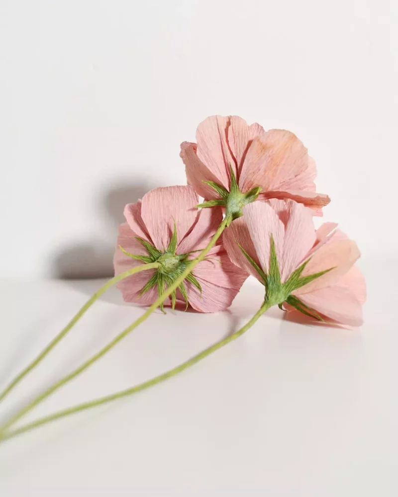Trio Rosé – Œillets en papier – Image 5