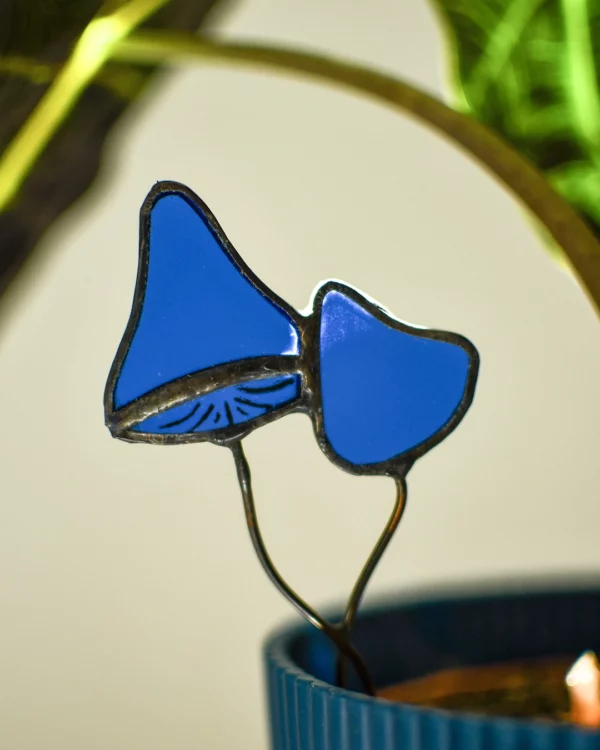 vitrail-tiffany-champignon-bleu-ensemble-duo-plante Vitrail Champignon bleu