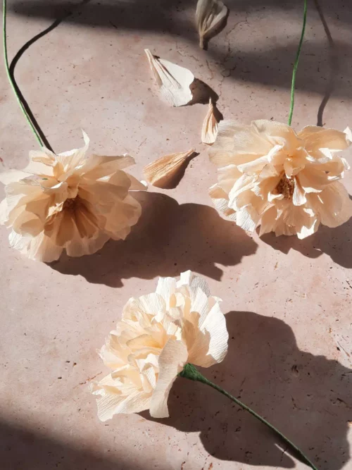 Bouquet pêche de coton