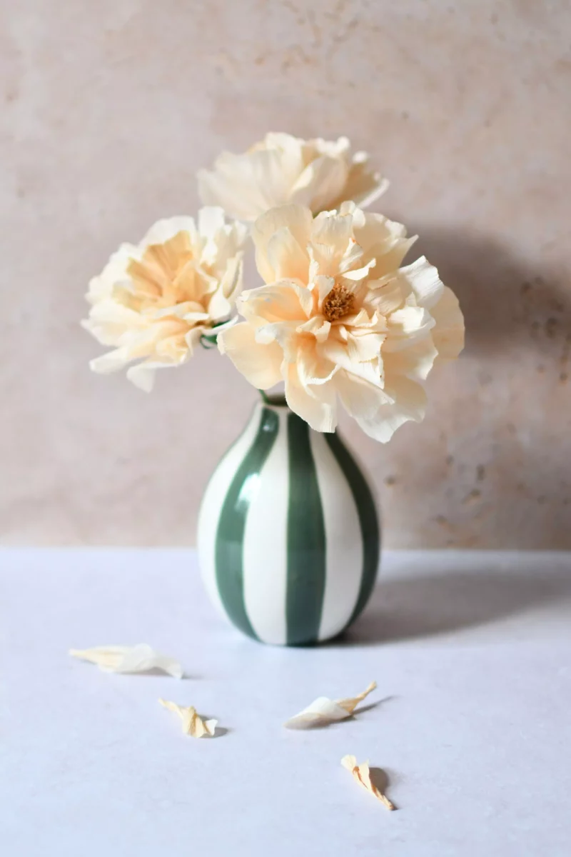 Bouquet pêche de coton – Image 7