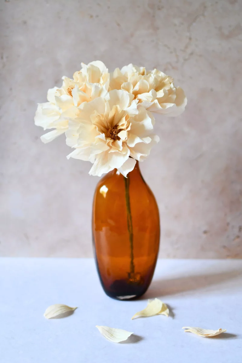 Bouquet pêche de coton – Image 2