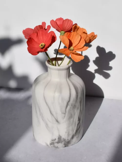 Bouquet de cosmos en papier