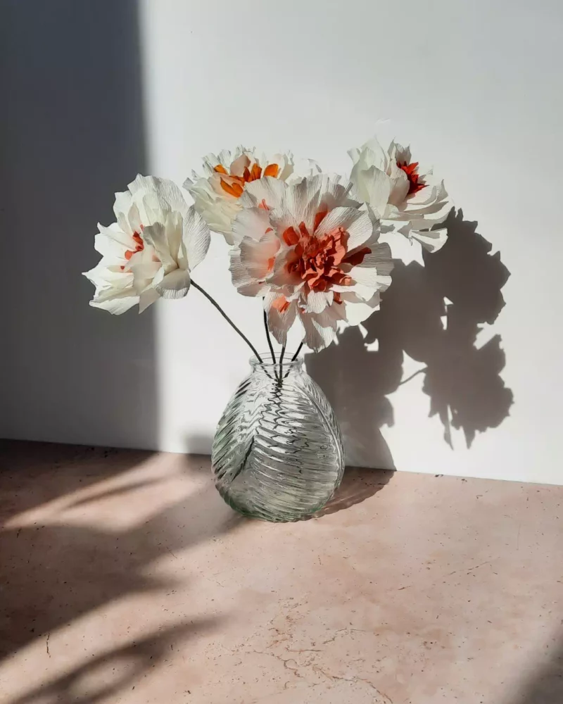 Bouquet en papier nuage d'agrumes