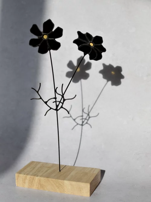 Vitrail Cosmos noir double