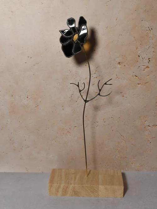 Vitrail Cosmos noir simple