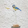 Vitrail Mésange bleue
