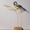 Vitrail Mésange bleue