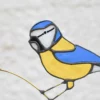 Vitrail Mésange bleue