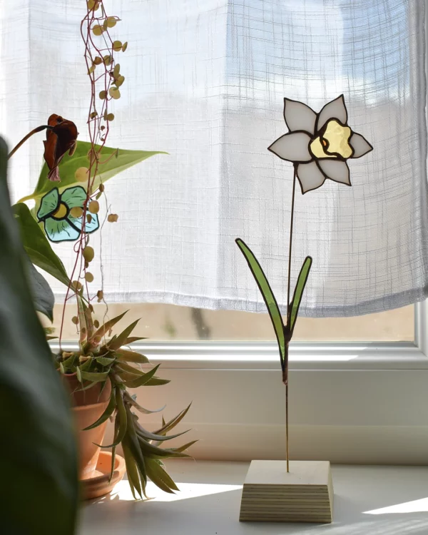 Vitrail Fleur Narcisse