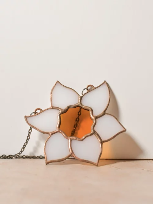 Vitrail Suspension Narcisse