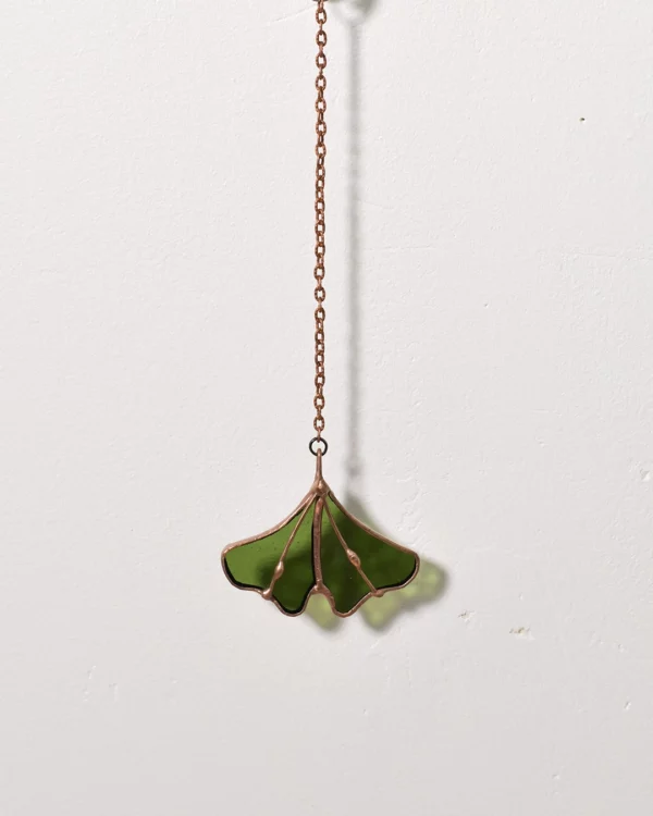 ginkgo-nintai-pendentif-presentation-vert Vitrail Pendentif Ginkyo Nintai vert