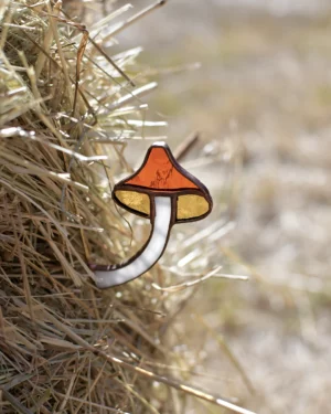 Vitrail Champignon chapeau de sorcière - Le Mini