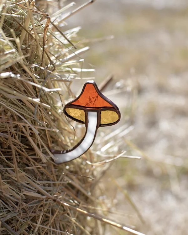 Vitrail Champignon chapeau de sorcière - Le Mini