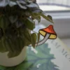 Vitrail Champignon chapeau de sorcière